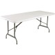 . Mesa multiusos plegable al centro Bolero 183cm blanca