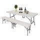 . Mesa multiusos plegable al centro Bolero 183cm blanca