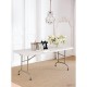 . Mesa multiusos plegable al centro Bolero 183cm blanca