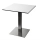 . Base de mesa cuadrada Bolero acero inoxidable 43cm