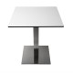 . Base de mesa cuadrada Bolero acero inoxidable 43cm