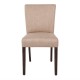 . Silla comedor Bolero Contemporary beige (Juego 2)