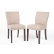 . Silla comedor Bolero Contemporary beige (Juego 2)