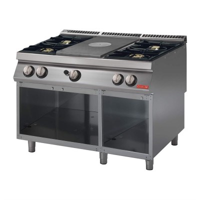 Cocina a gas Gastro M 4 quemadores y placa GM70/120TPPCG2