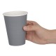 . Vaso de una sola pared para bebidas calientes color carbón Fiesta 340ml (Caja 1000)