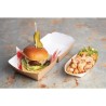 . Envase compostable de hamburguesa Colpac papel kraft tamaño estándar 108mm (Caja 250)