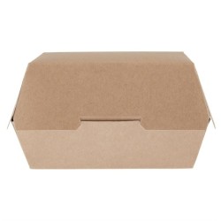 . Envase compostable de hamburguesa Colpac papel kraft grande 135mm (Caja 250)