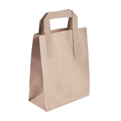 . Bolsa pequeña de papel reciclado marrón Fiesta Green (Caja 250)