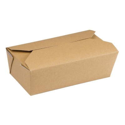 Envase comida para llevar Colpac rectangular papel kraft (Caja 250)