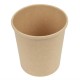 . Vaso bebidas calientes reciclable Colpac papel kraft apto para microondas 450ml (Caja 500)