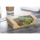 . Envase reciclable para ensalada Colpac papel kraft plegable con ventanilla 1000ml (Caja 200)