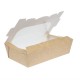 . Envase reciclable para ensalada Colpac papel kraft plegable con ventanilla 1000ml (Caja 200)