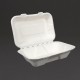 . Envase compostable abatible de bagazo para comida Vegware 228mm