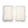 . Envase compostable abatible de bagazo para comida Vegware 228mm