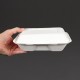 . Envase compostable abatible de bagazo para comida Vegware 228mm