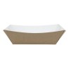 . Caja grande compostable desechable cartón kraft Colpac 148mm