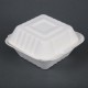 . Envase compostable de bagazo para hamburguesa Fiesta Green 149mm