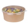 . Ensaladera compostable redonda kraft Fiesta Green 750ml (Caja 300)