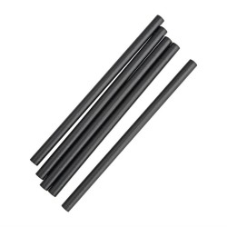 . Canutillo de papel compostable negro para smoothies Fiesta Green (Caja 250)