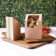 . Caja compostable tortillas papel kraft con ventanilla PLA Vegware