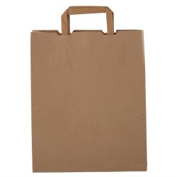 . Bolsa grande papel reciclado compostable Vegware (Caja 250)