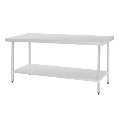 Mesa de acero inoxidable sin peto Vogue 1800 x 700mm