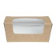 . Caja compostable pequeña para pasteles Colpac papel kraft con ventanilla (Caja 500)