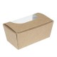 . Caja compostable pequeña para pasteles Colpac papel kraft con ventanilla (Caja 500)