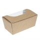 . Caja compostable pequeña para pasteles Colpac papel kraft con ventanilla (Caja 500)