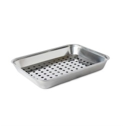 . Bandeja carne acero inoxidable 55x410x310mm