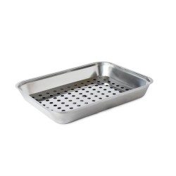 . Bandeja carne acero inoxidable 55x410x310mm