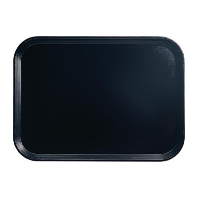 Bandeja de fibra de vidrio Cambro Cam negra para comedores 457mm