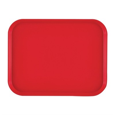 Bandeja Cambro de polipropileno roja de 410mm