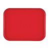 . Bandeja Cambro de polipropileno roja de 410mm