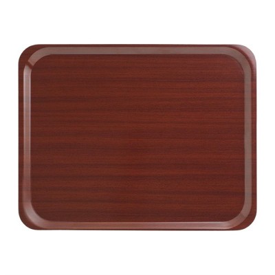 Bandeja laminada Cambro Capri caoba de 360 x 460mm