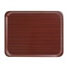 . Bandeja laminada Cambro Capri caoba de 360 x 460mm