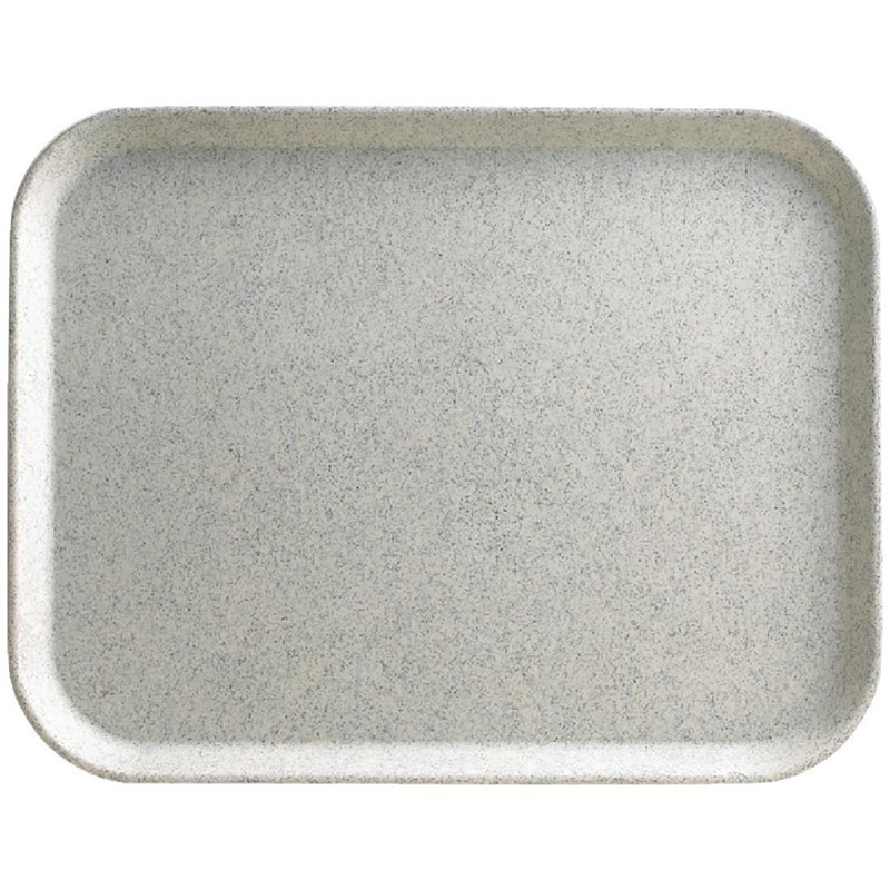 Bandeja Cambro Versa Lite poliéster 330 x 430mm moteado ahumado