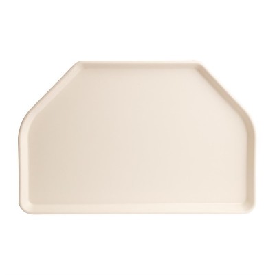 Bandeja servicio Roltex poliéster Trapezium 500x325mm blanco nácar