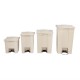 . Cubo con pedal Beige 87L Rubbermaid