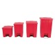 . Cubo con pedal Rojo 87L Rubbermaid