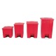 . Cubo con pedal Rojo 87L Rubbermaid