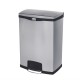 . Cubo Rubbermaid Slim Jim acero inoxidable pedal al frente - 90Ltr