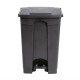 . Cubo de basura a pedal Jantex negro 45Ltr