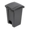 . Cubo de basura a pedal Jantex negro 45Ltr