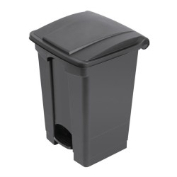 . Cubo de basura a pedal Jantex negro 45Ltr