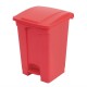 . Cubo de basura a pedal Jantex rojo 45Ltr