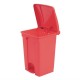 . Cubo de basura a pedal Jantex rojo 45Ltr