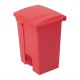 . Cubo de basura a pedal Jantex rojo 65Ltr