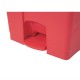 . Cubo de basura a pedal Jantex rojo 65Ltr