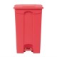 . Cubo de basura a pedal Jantex rojo 87Ltr